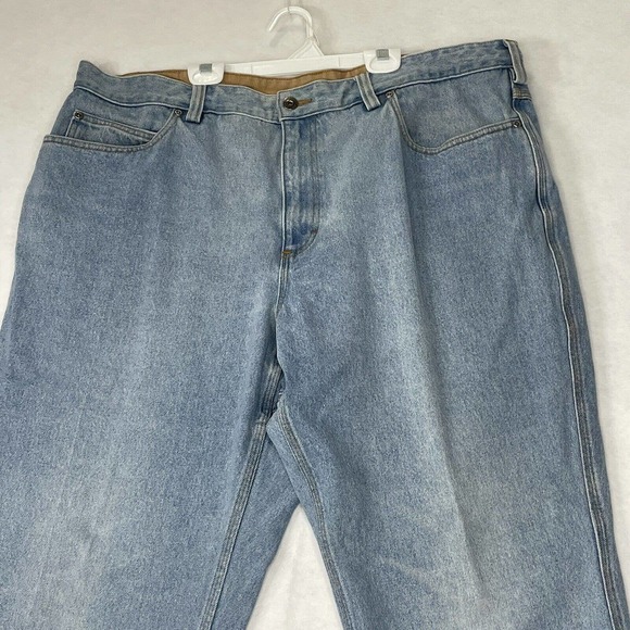 Duluth Trading Men’s Size 42 X 34” Straight Leg Light Wash Blue Jeans - Picture 5 of 12